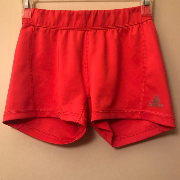 Hot Pink Adidas Compression Shorts - Picture 1 of 4